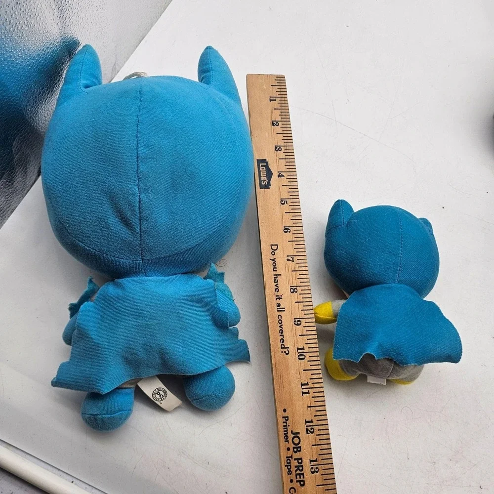 Toy Factory Batman Plush Stuffed Toys Small Blue Gray Cape Lot 2 Cute DC